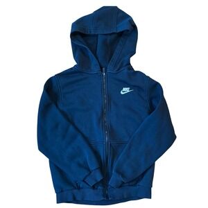 Nike Full Zip youth boys Hoodie Kids Size L Black
